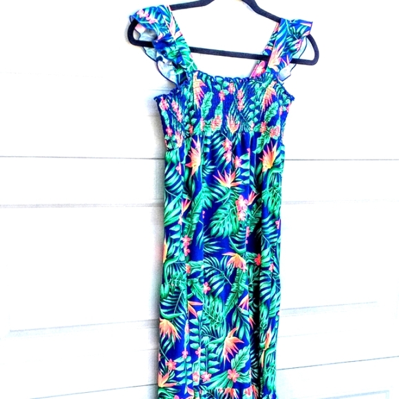 WONDER Nation Floral Long Sundress - Picture 1 of 7